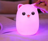 Cartoon silicone lamp clapping lamp colorful night lamp