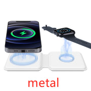 2 in 1 Magnetic Wireless Charger 15W Charging Dock Wireless QI Fast Charger