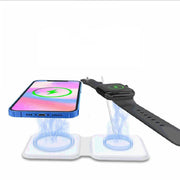 2 in 1 Magnetic Wireless Charger 15W Charging Dock Wireless QI Fast Charger