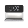 Creative 3 In 1 Bedside Lamp Wireless Charging LCD Screen Alarm Clock