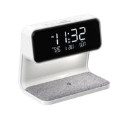 Creative 3 In 1 Bedside Lamp Wireless Charging LCD Screen Alarm Clock