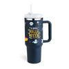 40oz Insulated Tumbler with Handle & Straw – Spill-Proof Stainless Steel Travel Mug